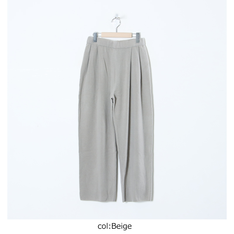 evameva (エヴァムエヴァ) cashmere pants / カシミヤ パンツ