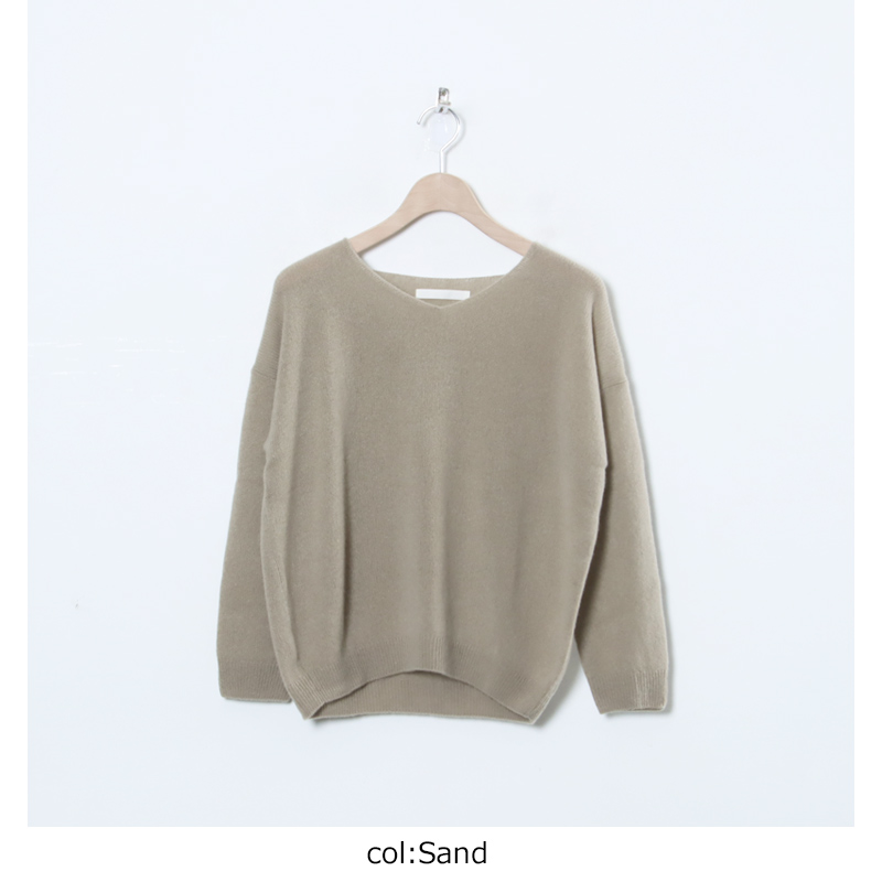 evameva (エヴァムエヴァ) cashmere pullover / カシミアプルオーバー