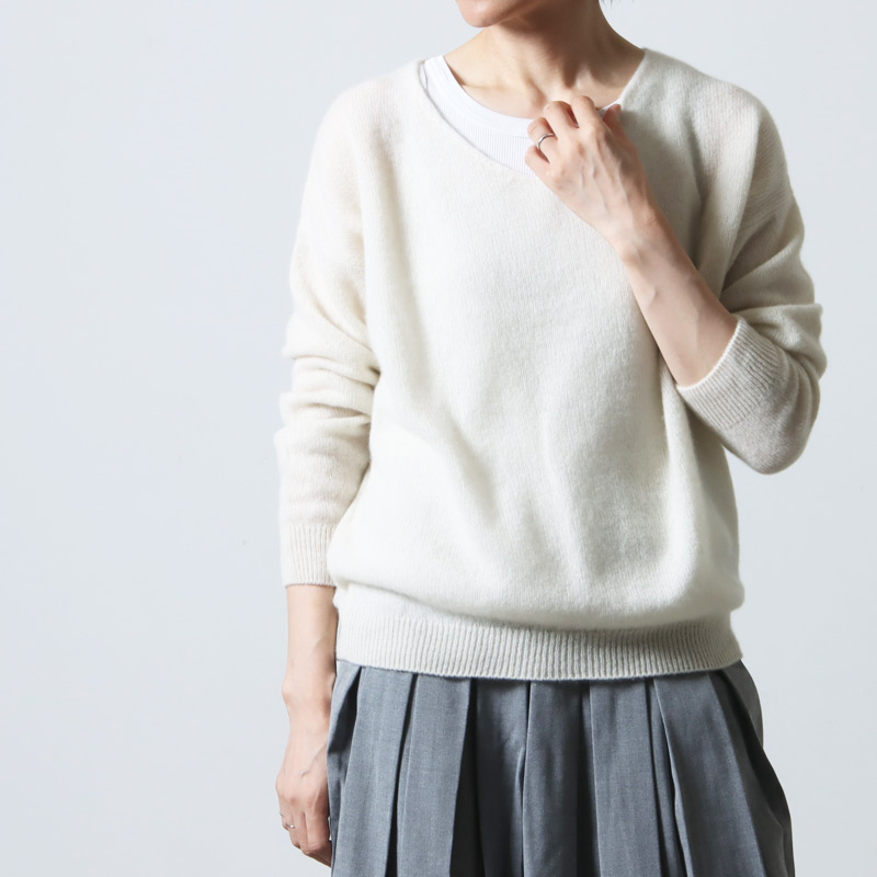 evameva (エヴァムエヴァ) cashmere pullover / カシミアプルオーバー