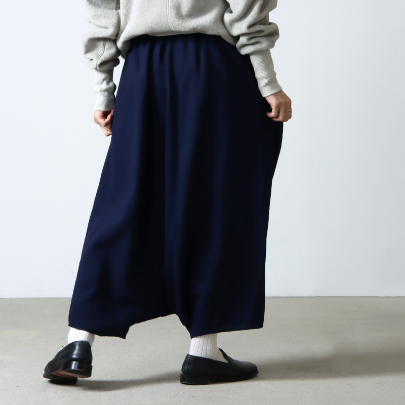 FACTORY (ファクトリー) ウール強撚糸 サルエルパンツ