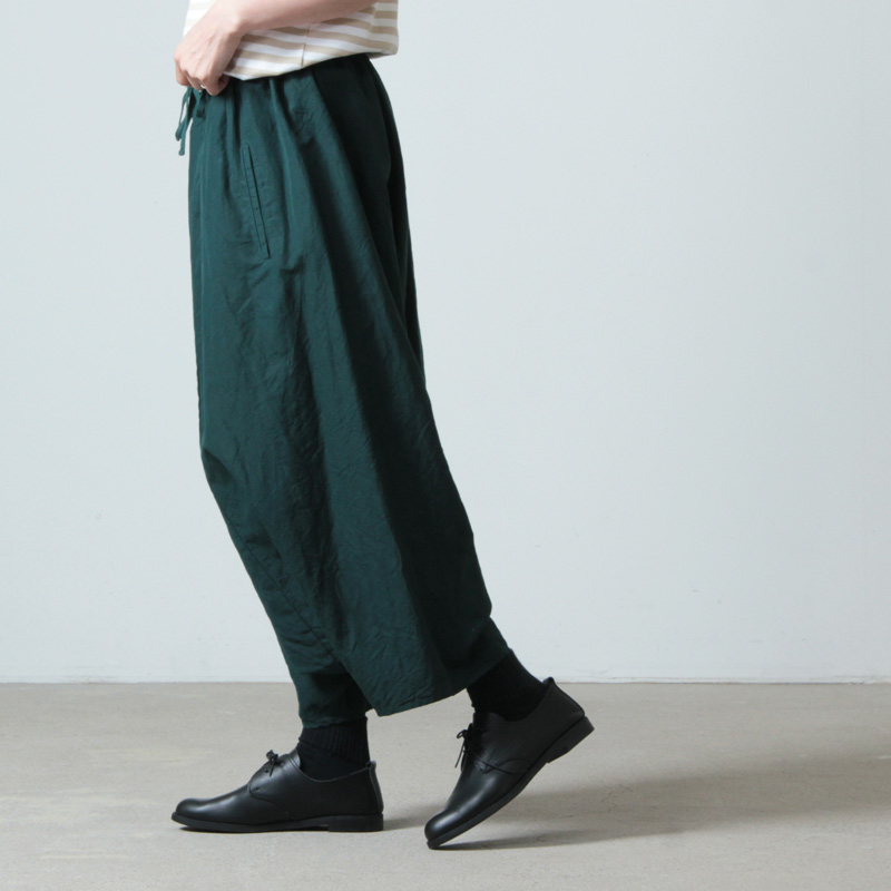 FACTORY (ファクトリー) 綿麻サルエルパンツ（シワ加工）