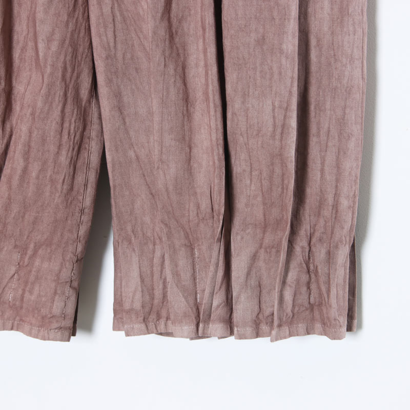 FACTORY (ファクトリー) 綿麻プリーツパンツ