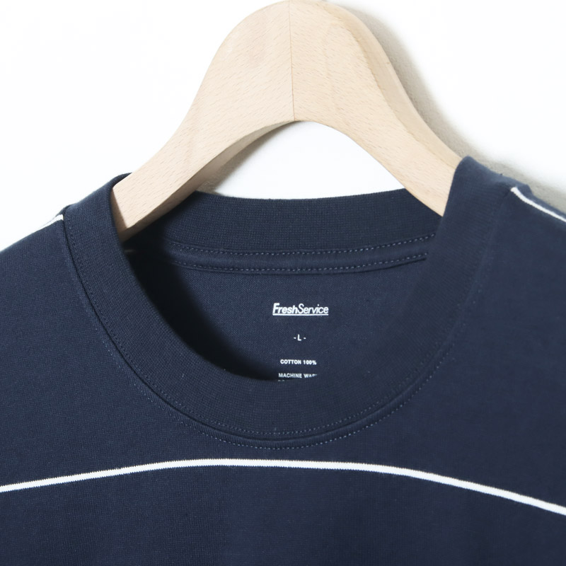 Fresh Service (フレッシュサービス) PIN BORDER L/S TEE / ピン