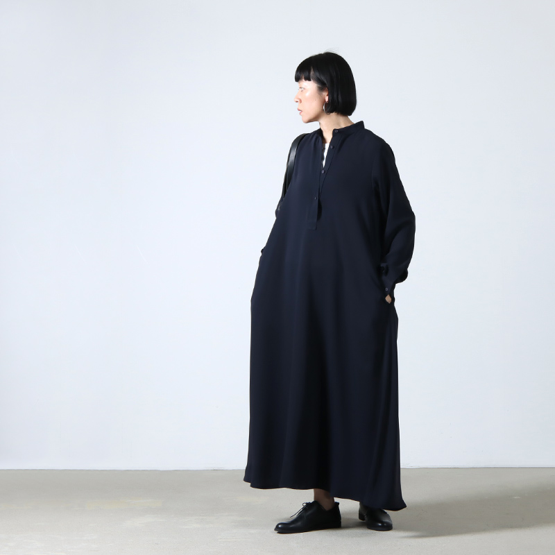 Graphpaper (グラフペーパー) Satin Band Collar Dress / サテンバンド