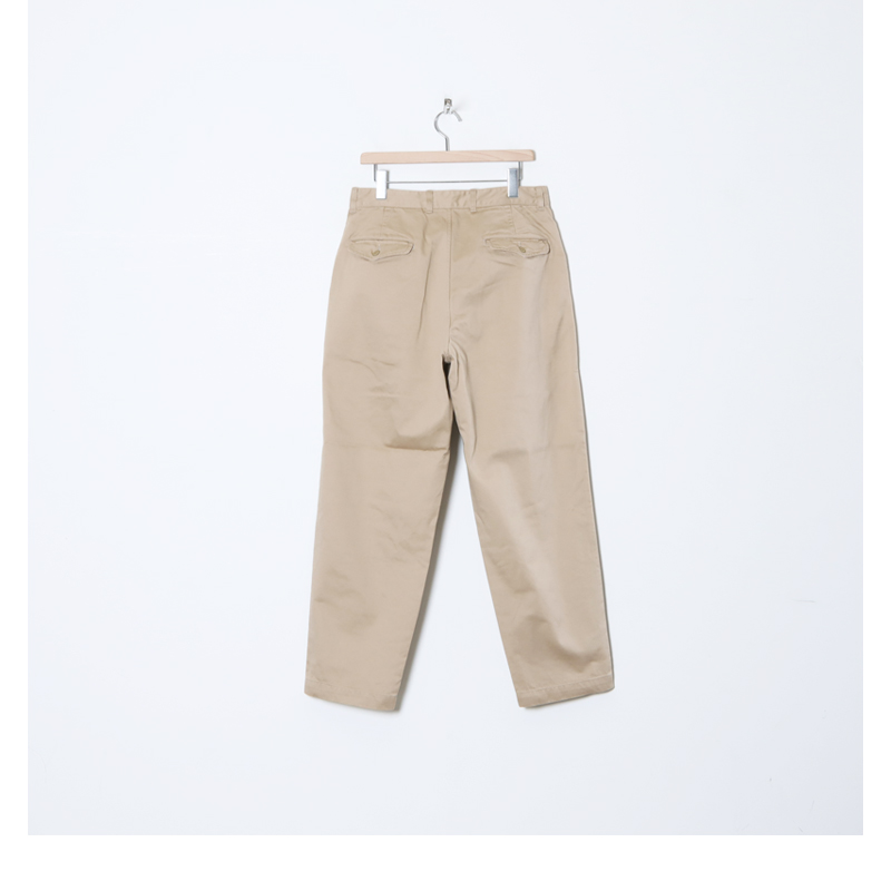 Graphpaper (グラフペーパー) Suvin Chino Tuck Tapered Pants / ス