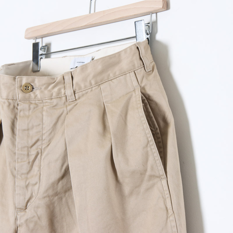 Graphpaper (グラフペーパー) Suvin Chino Tuck Tapered Pants / ス