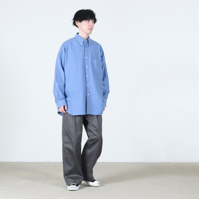 Graphpaper (グラフペーパー) Oxford L/S Oversized B.D Shirt