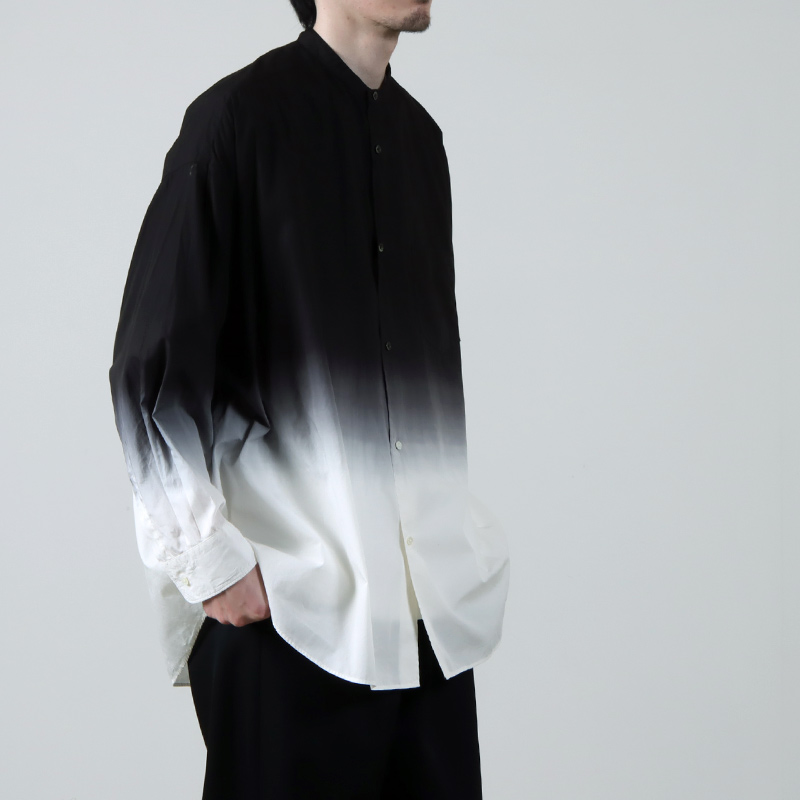 Graphpaper (グラフペーパー) Broad L/S Oversized Band Collar Shirt