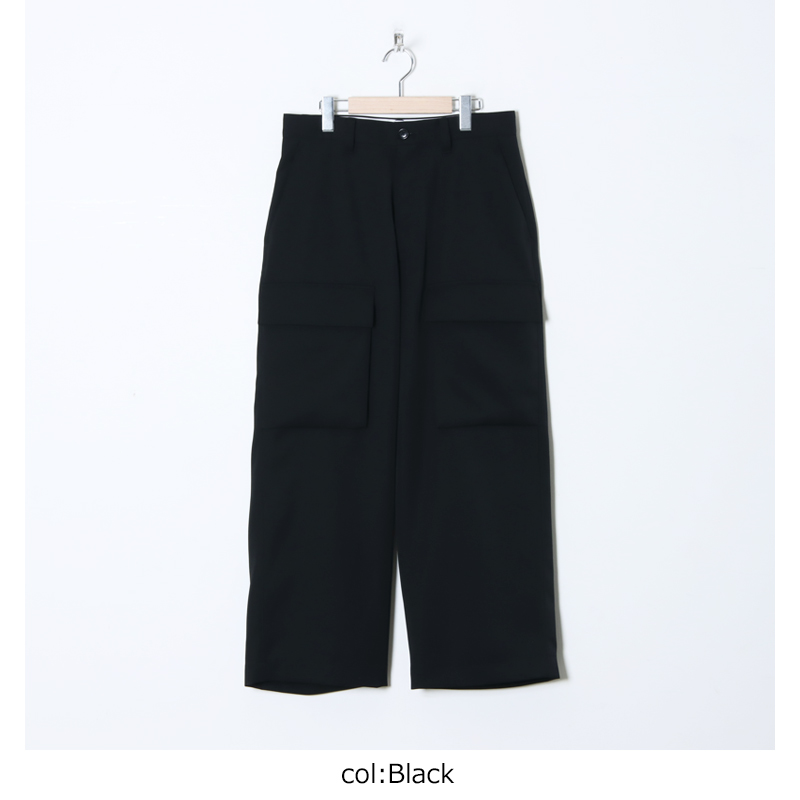 Graphpaper (グラフペーパー) Light Doeskin Wide Cargo Trousers