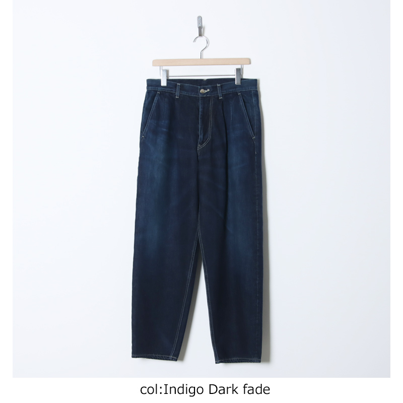 Graphpaper (グラフペーパー) Selvage Denim Two Tuck Tapered Pants