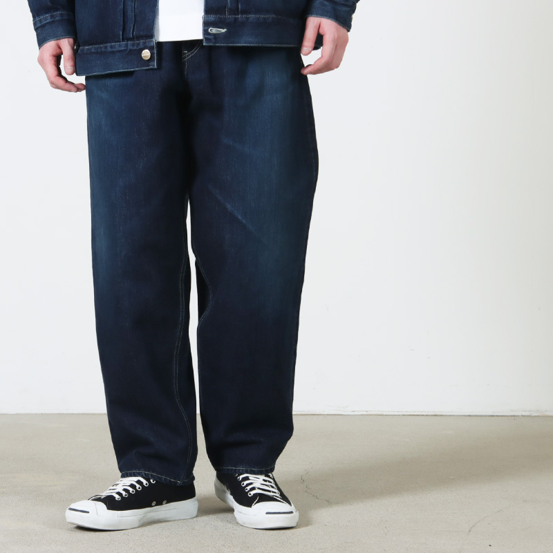 Graphpaper (グラフペーパー) Selvage Denim Two Tuck Tapered Pants