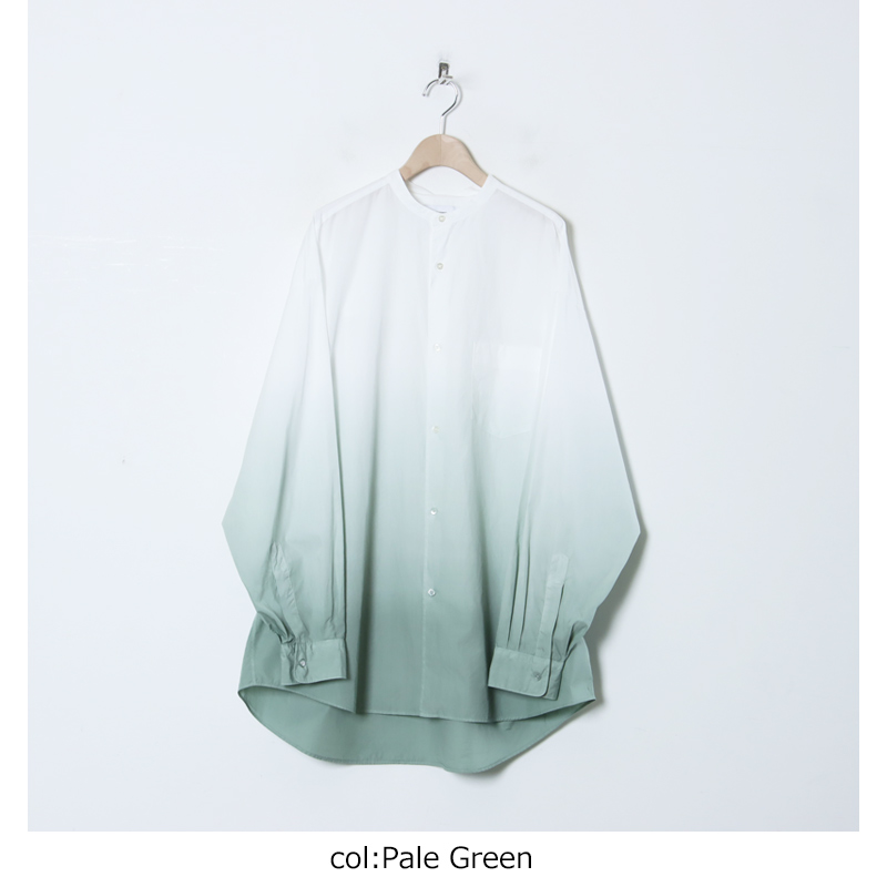 Graphpaper (グラフペーパー) Broad L/S Oversized Band Collar Shirt