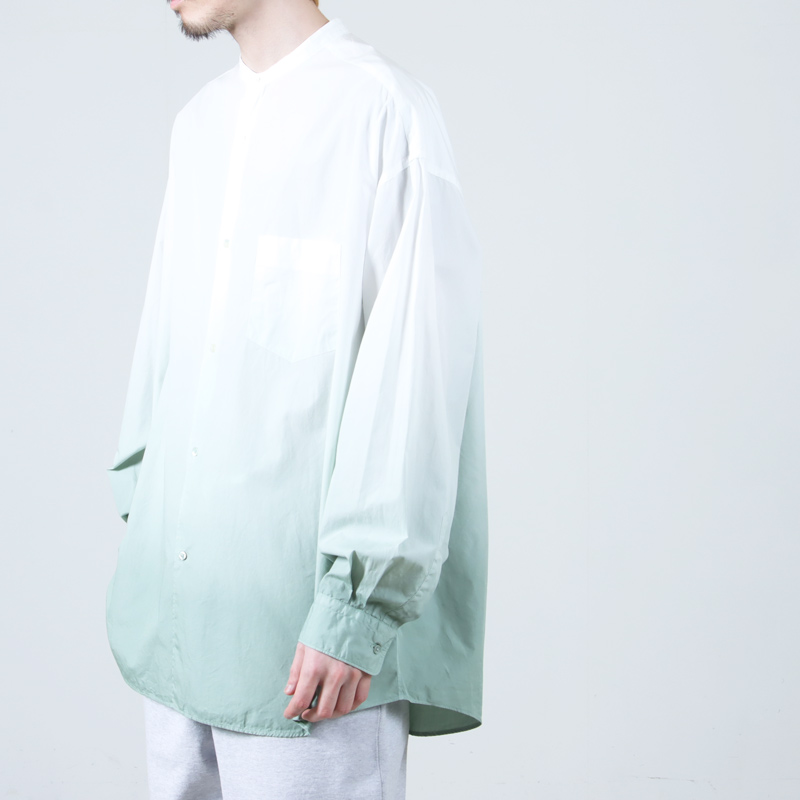 Graphpaper (グラフペーパー) Broad L/S Oversized Band Collar Shirt