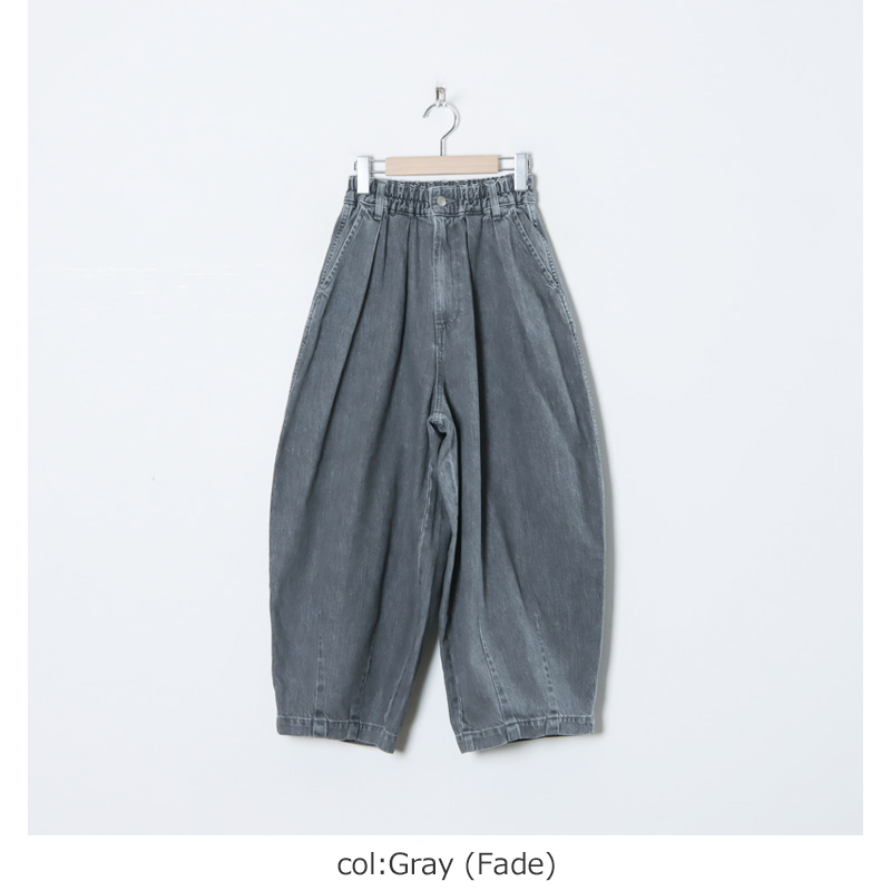 HARVESTY (ハーベスティ) サーカスパンツ ブラックデニム