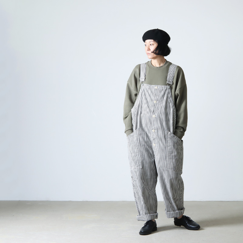 HARVESTY (ハーベスティ) オーバーオール ノンフェイドストライプ