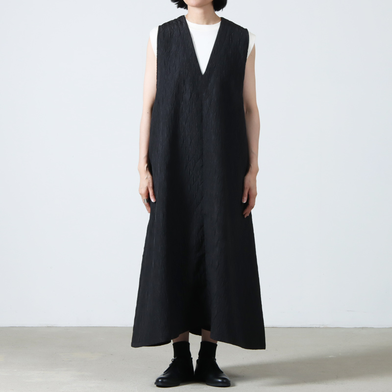 Honnete (オネット) Sleeveless V Wide Dress / スリーブレスVワイド