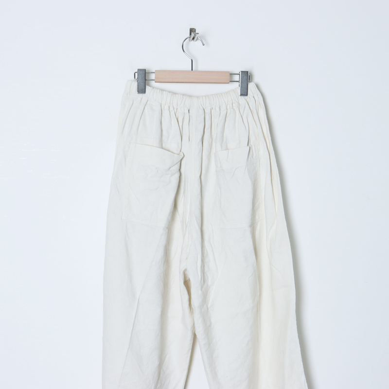 ICHI Antiquites (イチアンティークス) シルクリネンツイルワイドパンツ