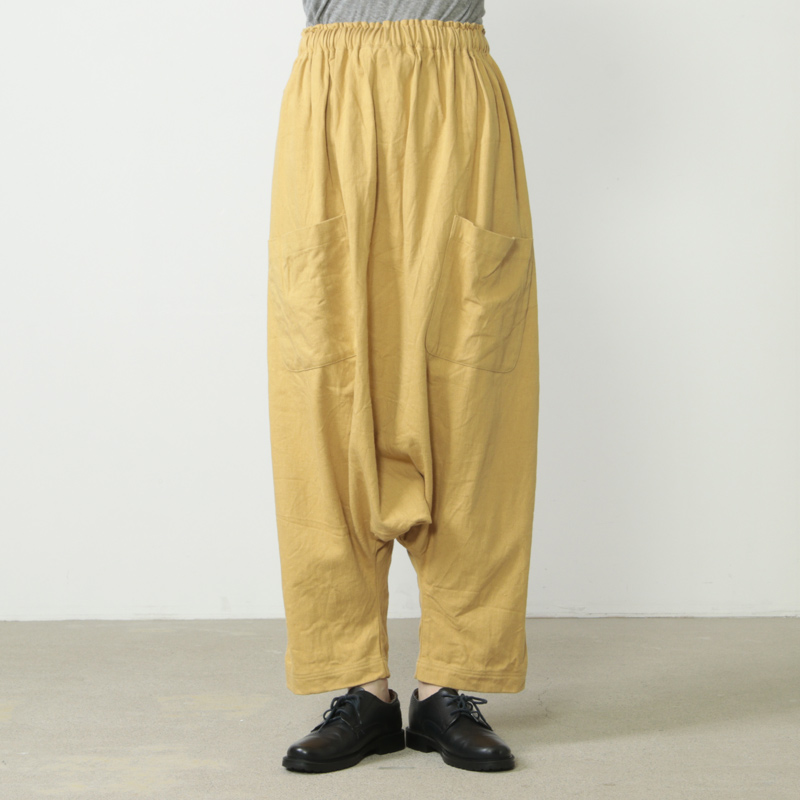 ICHI Antiquites (イチアンティークス) コットンリネンサルエルパンツ