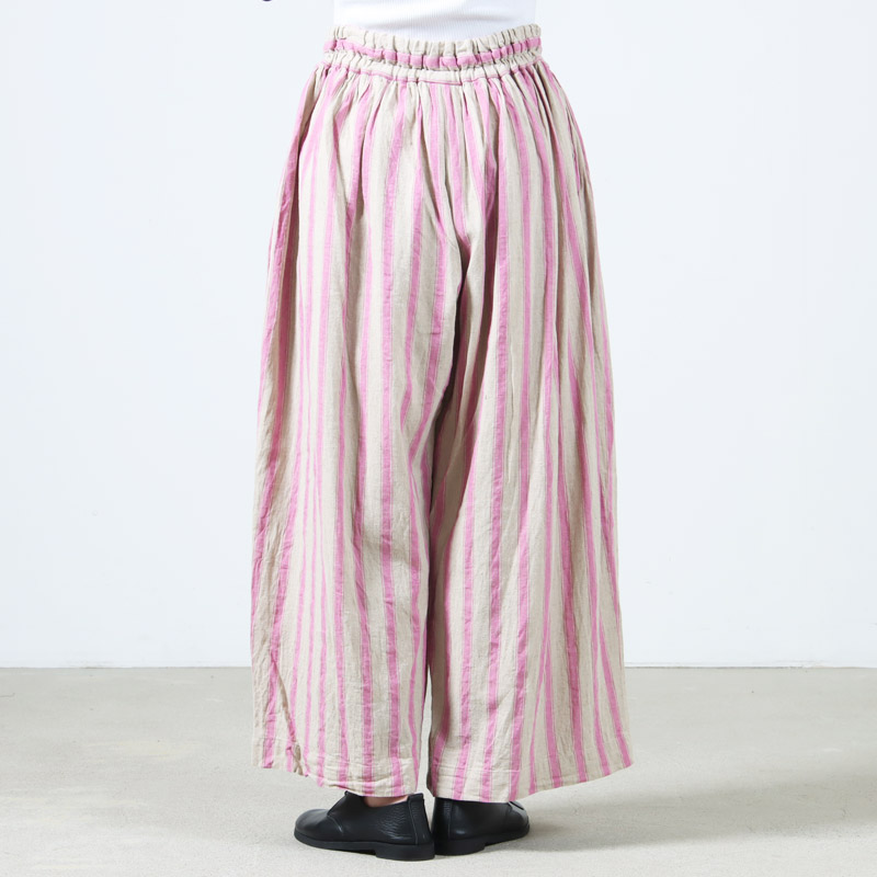 ICHI Antiquites (イチアンティークス) リネンコットンストライプパンツ