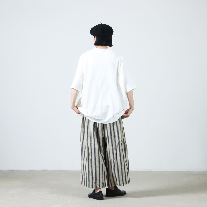 ICHI Antiquites (イチアンティークス) リネンコットンストライプパンツ