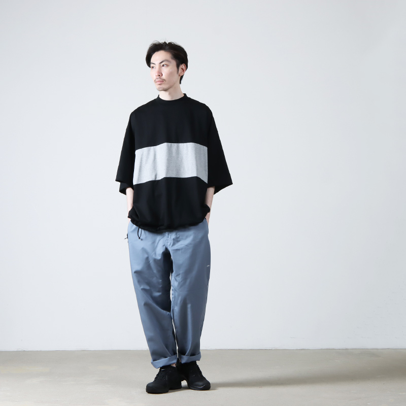 is-ness (イズネス) BALLOON COLOR BLOCK SHORT SLEEVE T-SHIRT