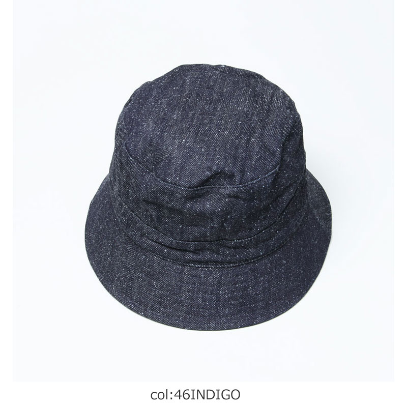 KIJIMA TAKAYUKI (キジマタカユキ) COTTON SILK DENIM BUCKET HAT