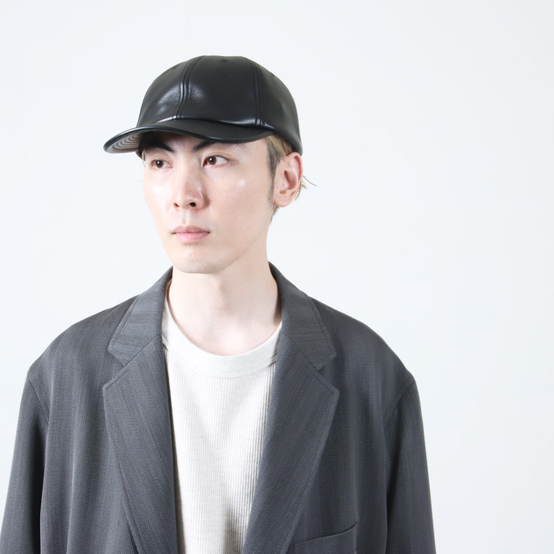 KIJIMA TAKAYUKI (キジマタカユキ) LAMBSKIN 6PANEL CAP / ラムスキン6
