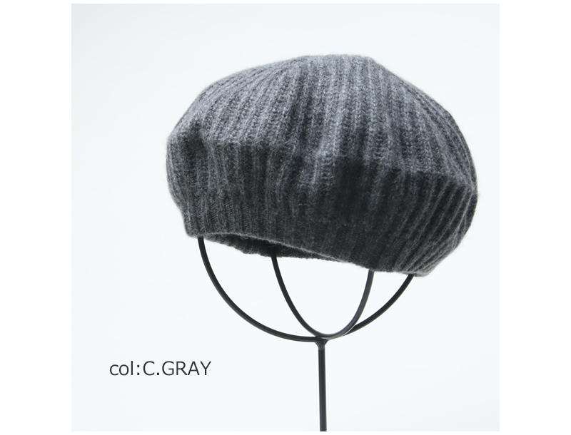 KIJIMA TAKAYUKI (キジマタカユキ) CASHMERE KNIT BERET / カシミヤ