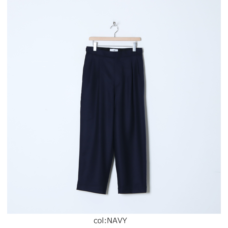 marka (マーカ) OFFICER PANTS 2TUCK WIDE / オフィサーパンツ 2タック