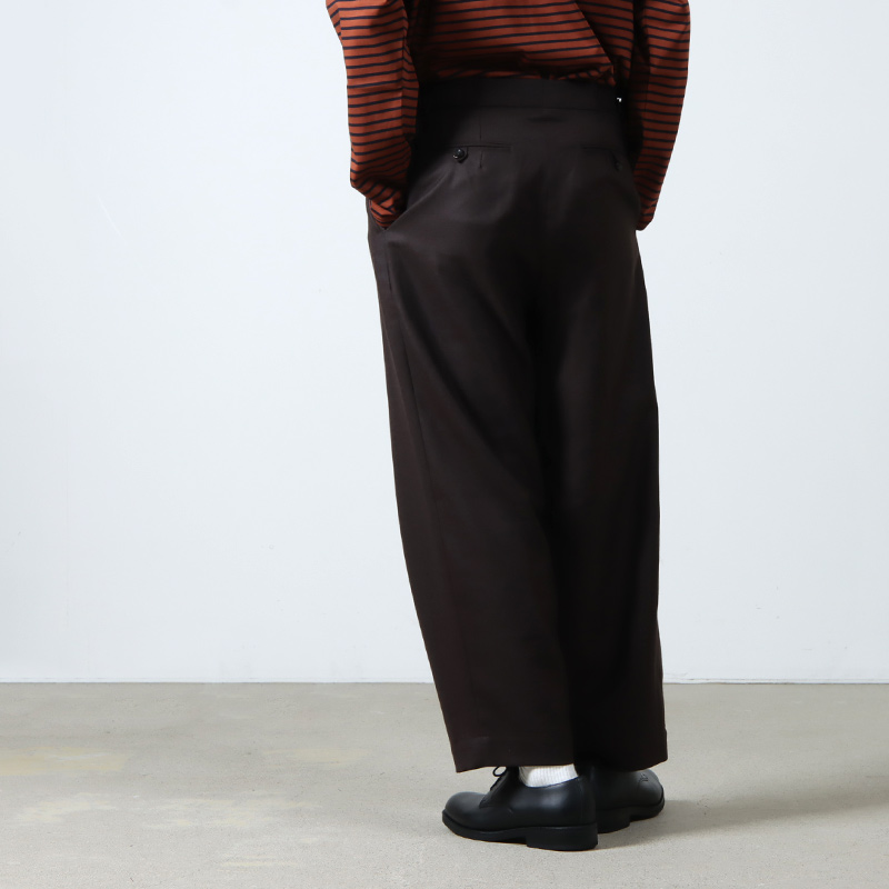 marka (マーカ) OFFICER PANTS 2TUCK WIDE / オフィサーパンツ 2タック