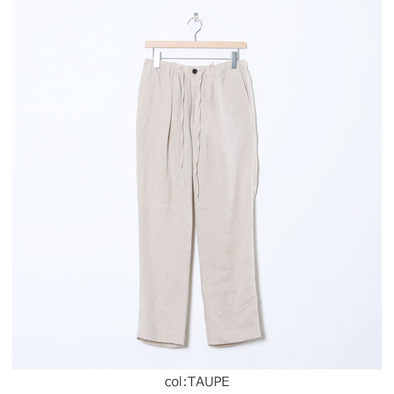 MARKAWARE (マーカウェア) ONE TUCK TAPERED EASY PANTS / ワンタック