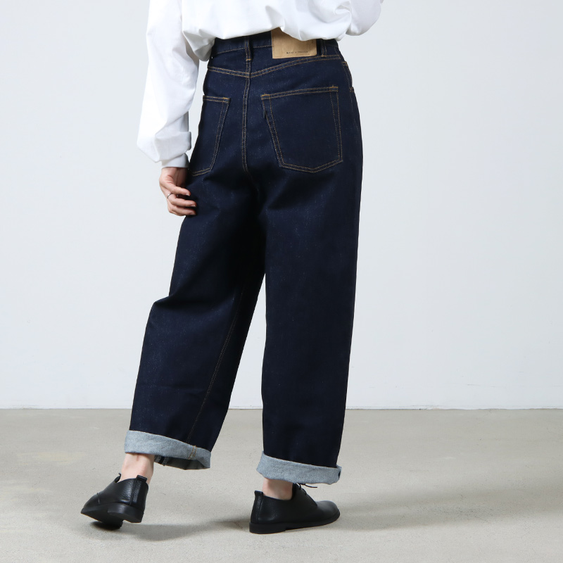 MidiUmi (ミディウミ) ハイウエストワイドストレートデニム