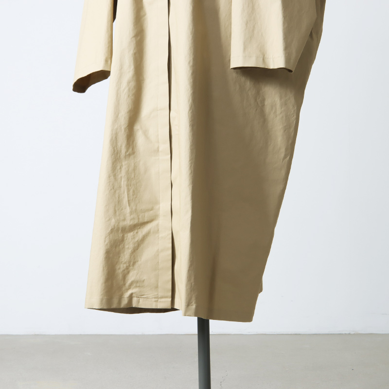 mizuiro ind (ミズイロインド) 比翼ワイドシャツライクコート