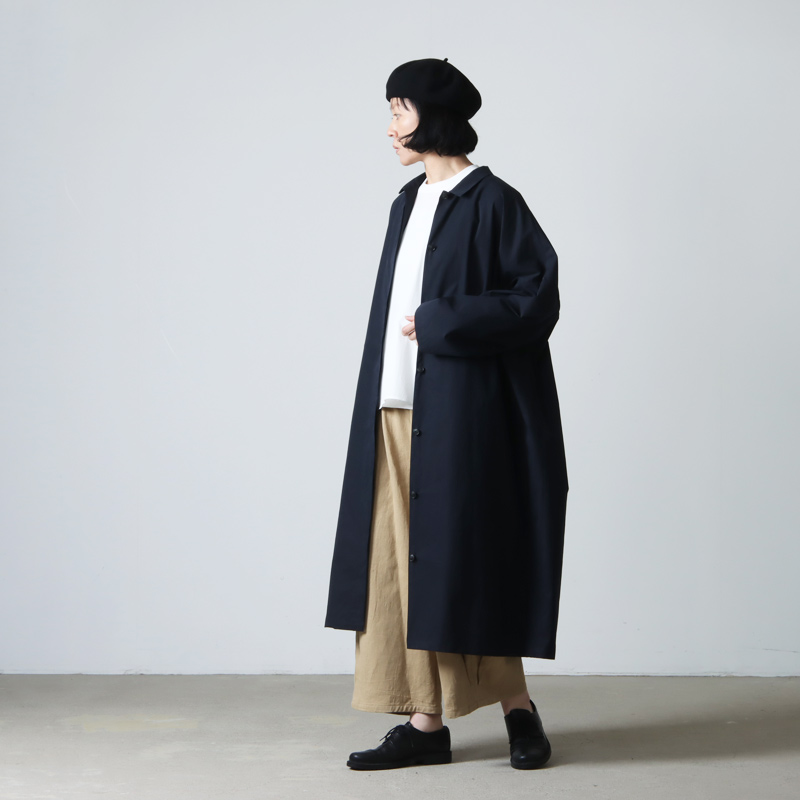 mizuiro ind (ミズイロインド) 比翼ワイドシャツライクコート