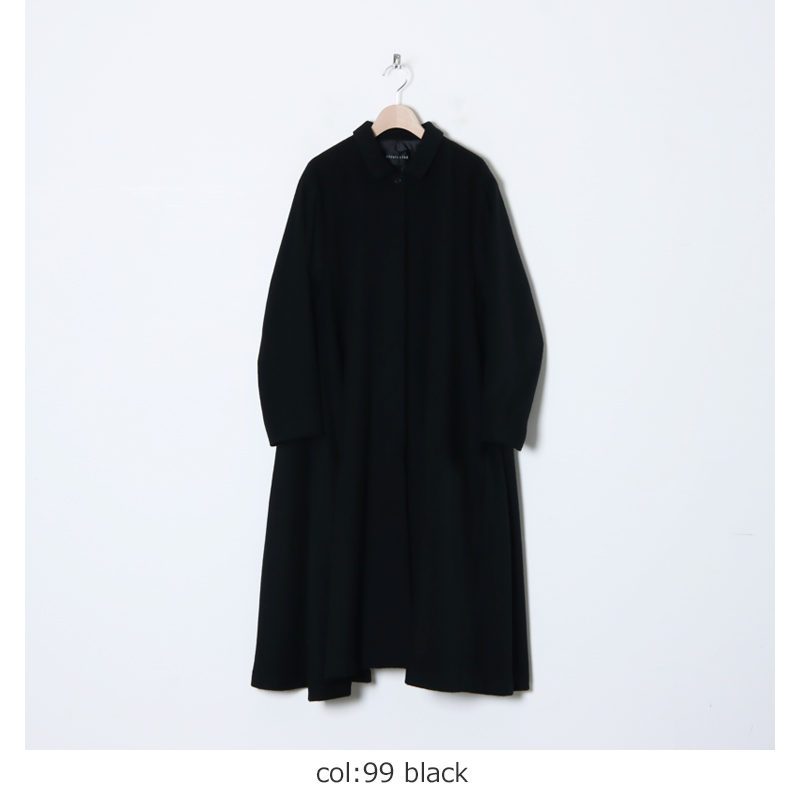 mizuiro ind (ミズイロインド) ステンカラーフレアコート