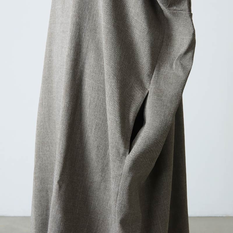 mizuiro ind (ミズイロインド) クルーネックロングワンピース