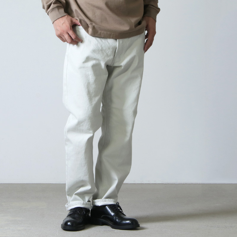 Ordinary Fits (オーディナリーフィッツ) 5POCKET ANKLE DENIM white