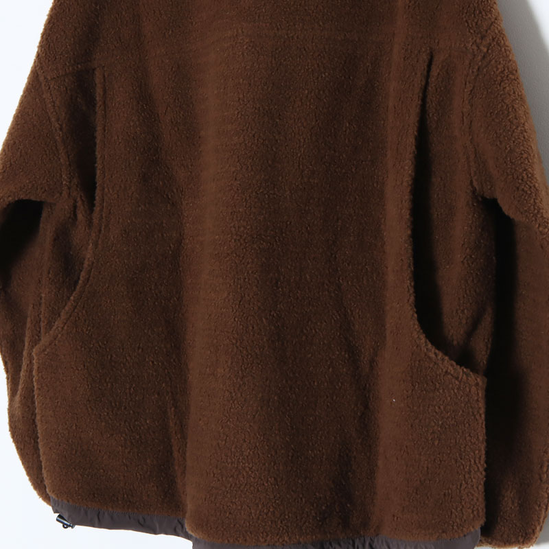 REMI RELIEF (レミレリーフ) ストラップ付ボアカーデ