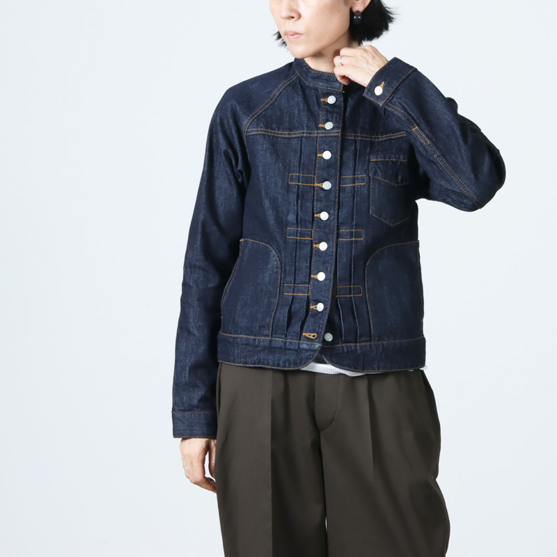 si-si-si (スースースー) ベーシックデニムジャケット ワンウォッシュ