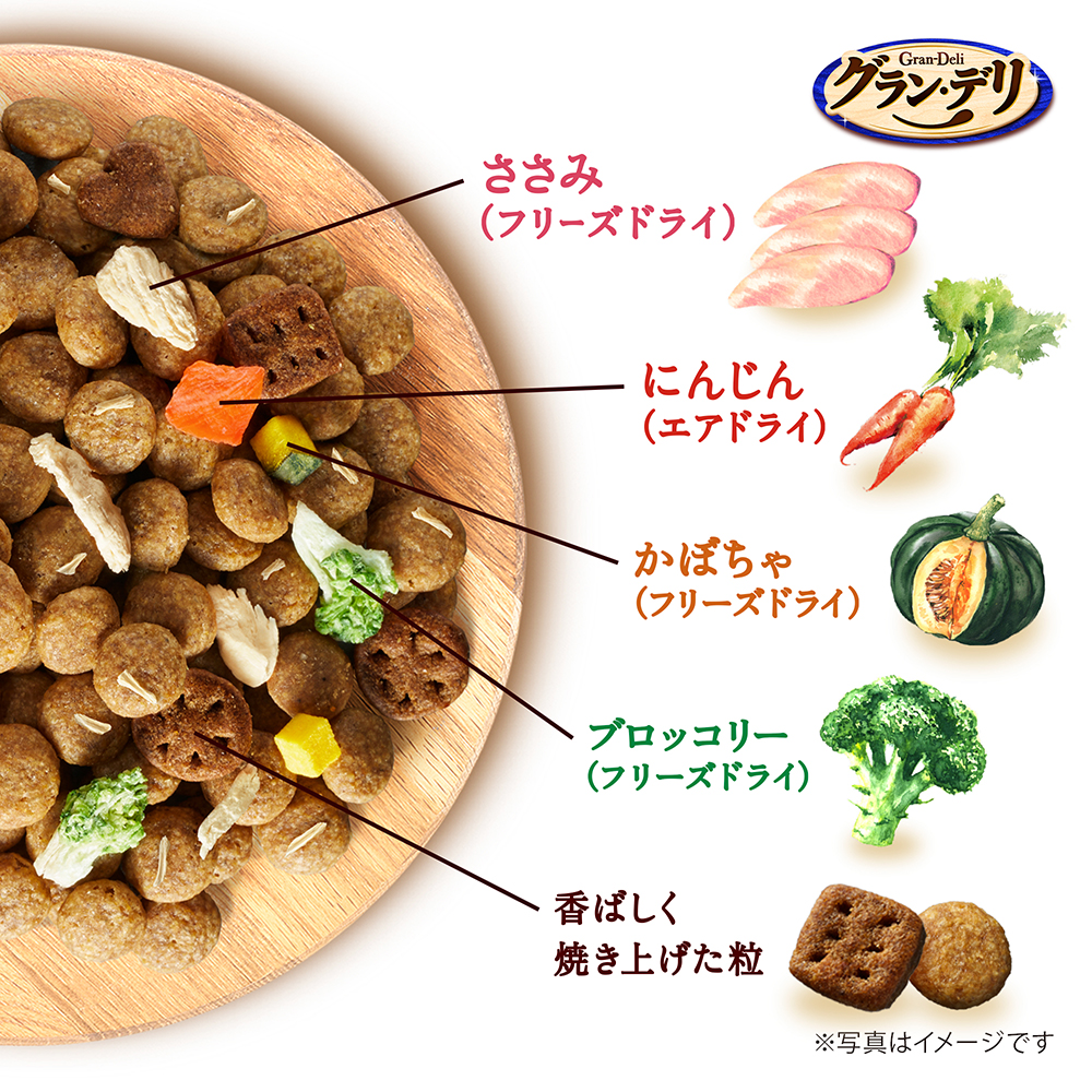 グラン・デリ フレシャス 13歳以上用 チキン＆ビーフ入り 1kg