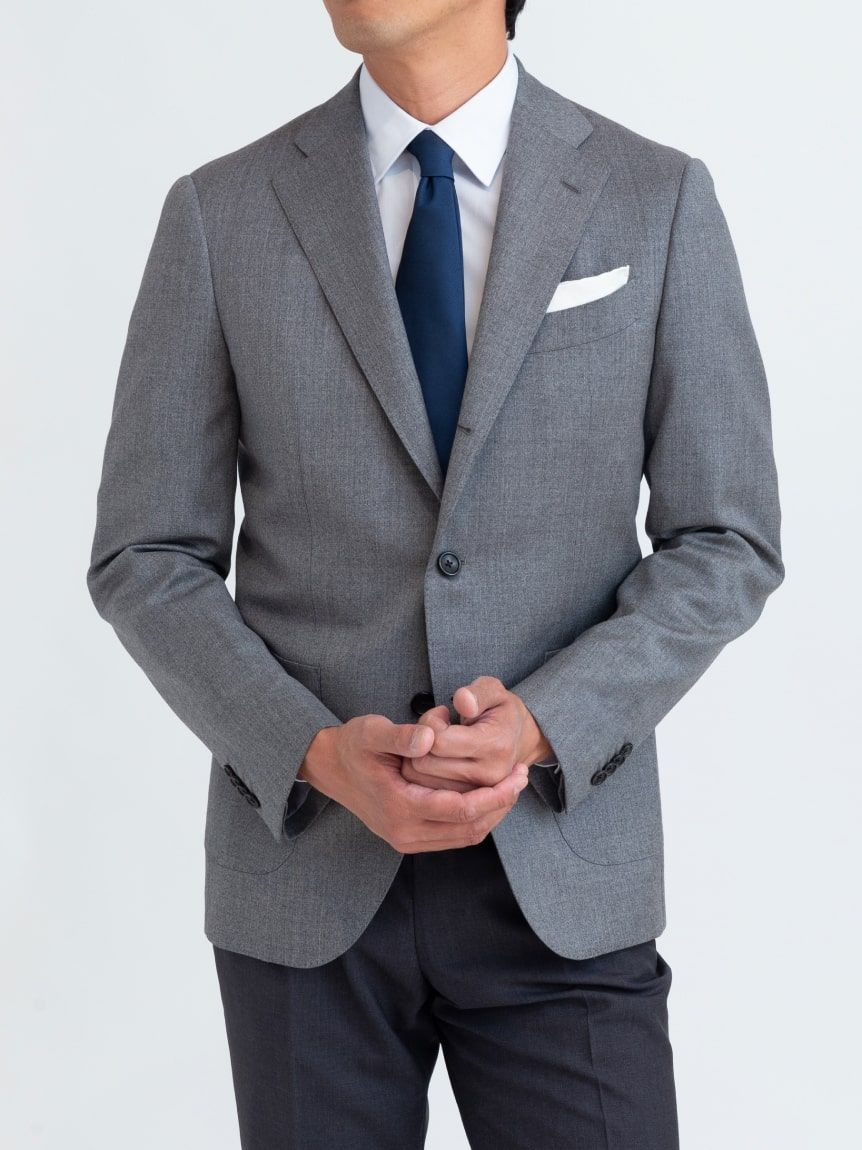 CANONICO｜21micron】ウールジャケット｜グレー（ジャケット