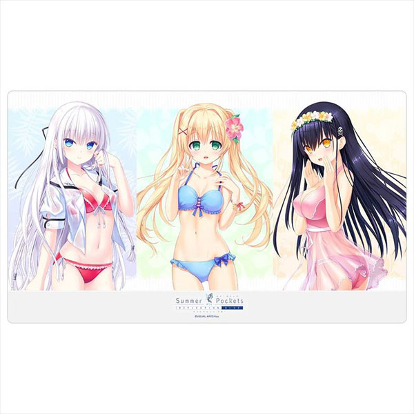 Summer Pockets REFLECTION BLUE ラバーマット(しろは＆鴎＆紬/水着