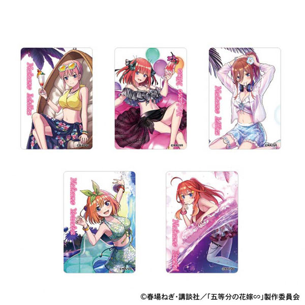 五等分の花嫁 ナイトプール トレーディングクリアカード 5個入りセット