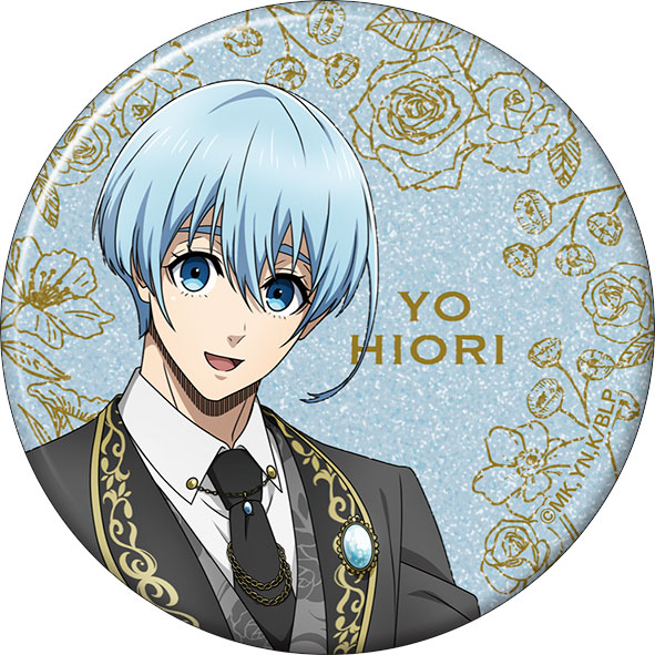 ブルーロック 氷織羊 ナイトサッカー 缶バッジ グリッター ブルー