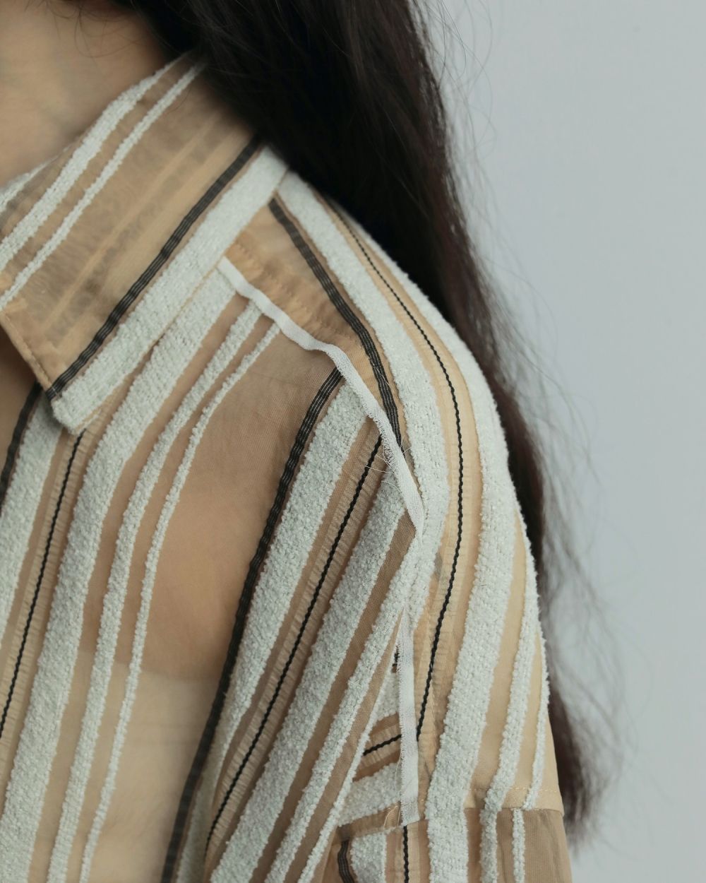 ànuke online store（アンヌーク） / Sheer Stripe ShirtsSheer Stripe