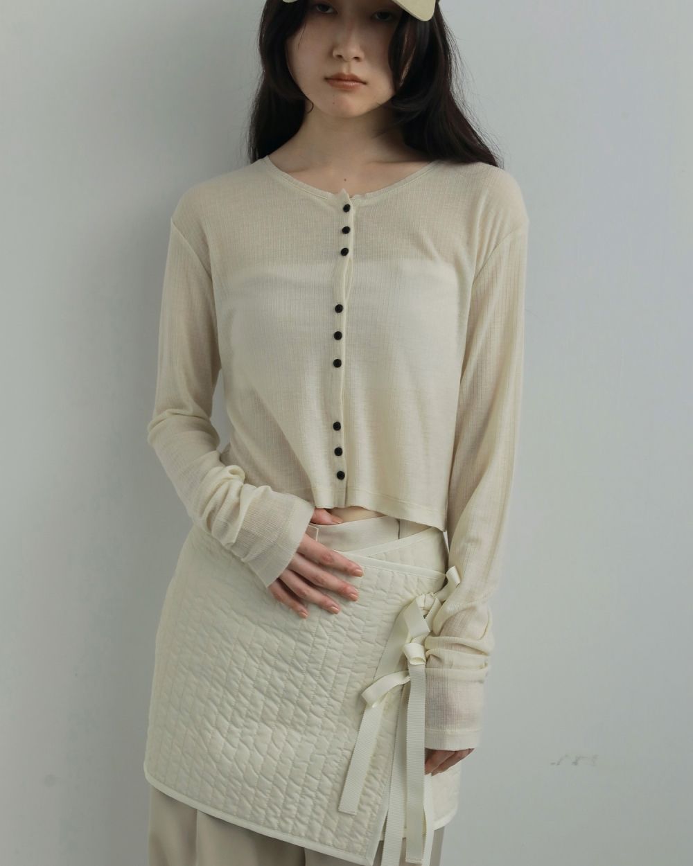 ànuke online store（アンヌーク） / Sheer Rib CardiganSheer Rib