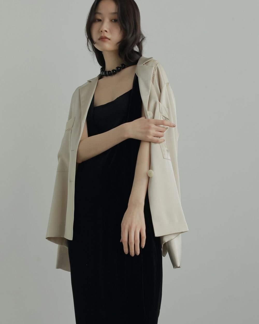 ànuke online store（アンヌーク） / Velour Uneck OnepieceVelour