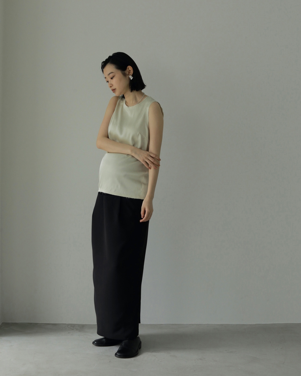 ànuke online store（アンヌーク） / 【Reha.】Tuck Maxi SkirtTuck
