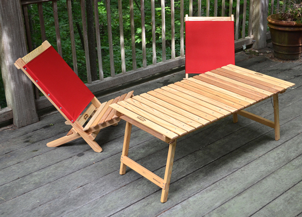 ノース・カロライナの木製アウトドア家具メーカーのBlue Ridge Chair