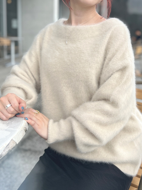 フォックス＆ラクーンパフスリーブ ニットプルオーバー｜OUTLET